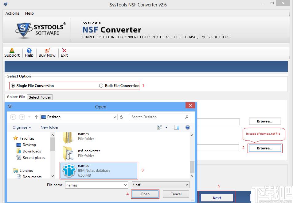 SysTools NSF Converter下载,NSF转换器,邮件文件转换