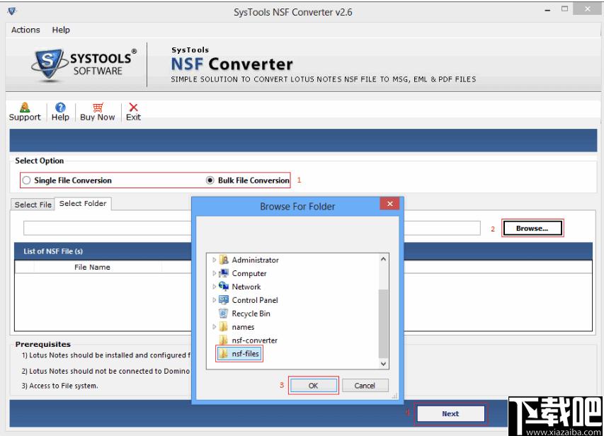 SysTools NSF Converter下载,NSF转换器,邮件文件转换
