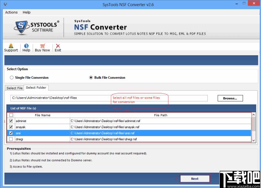 SysTools NSF Converter下载,NSF转换器,邮件文件转换