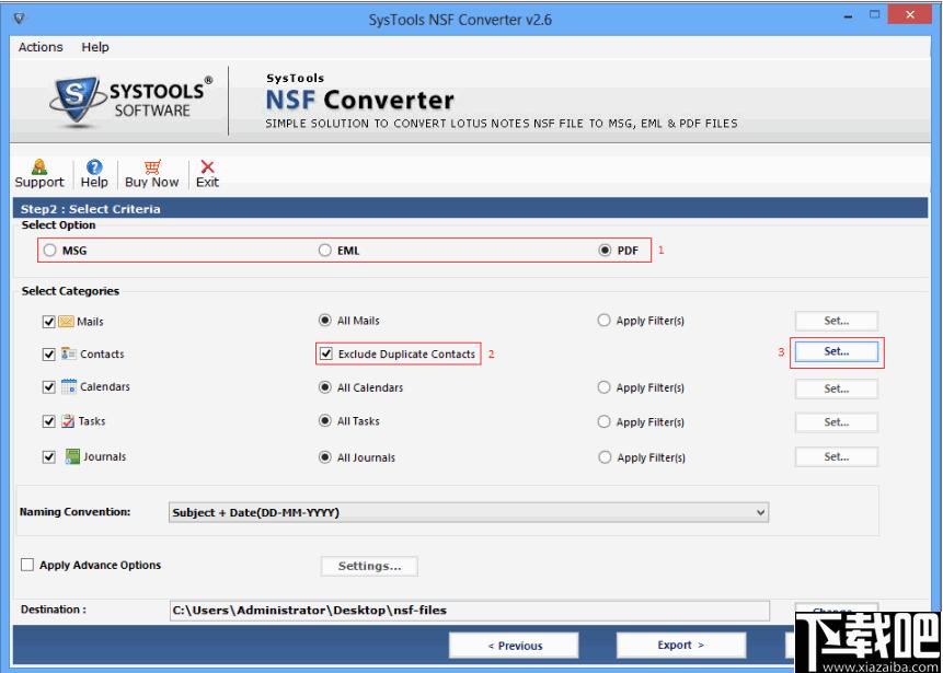 SysTools NSF Converter下载,NSF转换器,邮件文件转换