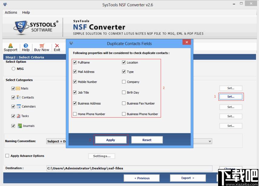 SysTools NSF Converter下载,NSF转换器,邮件文件转换