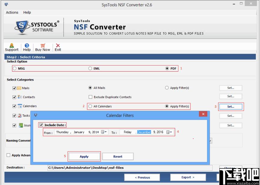 SysTools NSF Converter下载,NSF转换器,邮件文件转换
