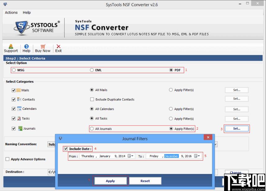 SysTools NSF Converter下载,NSF转换器,邮件文件转换