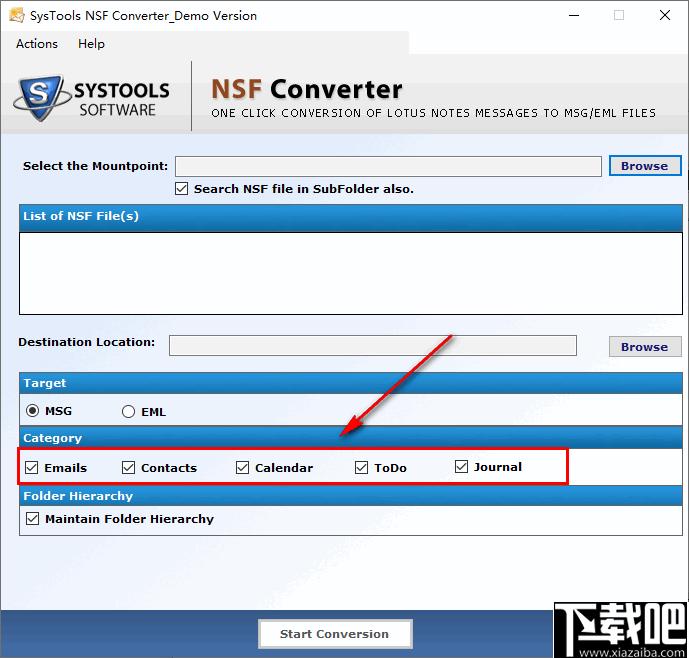 SysTools NSF Converter下载,NSF转换器,邮件文件转换