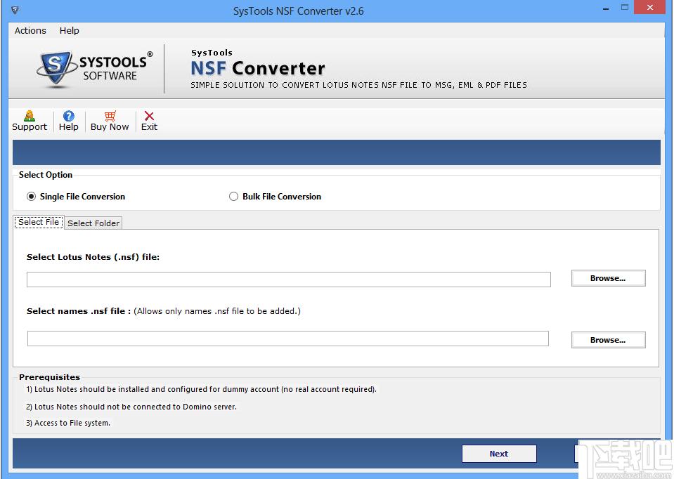 SysTools NSF Converter下载,NSF转换器,邮件文件转换
