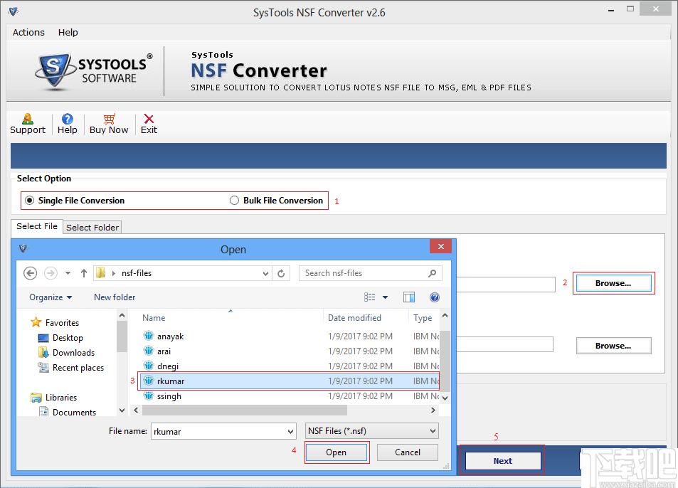 SysTools NSF Converter下载,NSF转换器,邮件文件转换