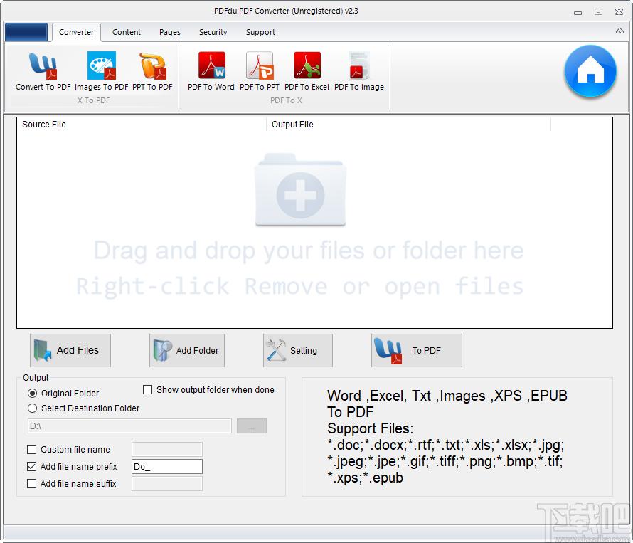 PDFdu PDF Converter下载,PDF文档格式转换工具